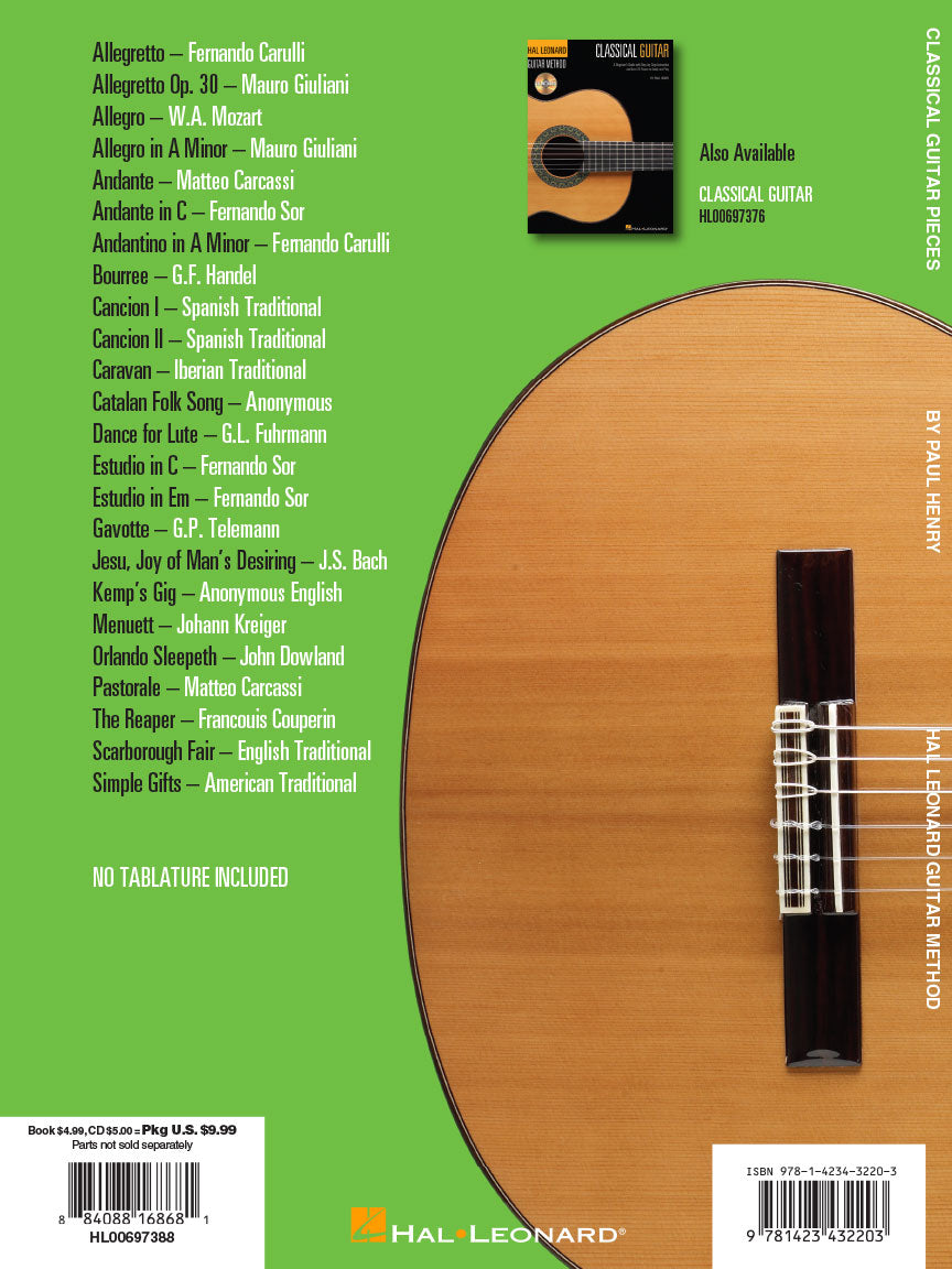 Classical Guitar Pieces - Hal Leonard Guitar Method Supplement