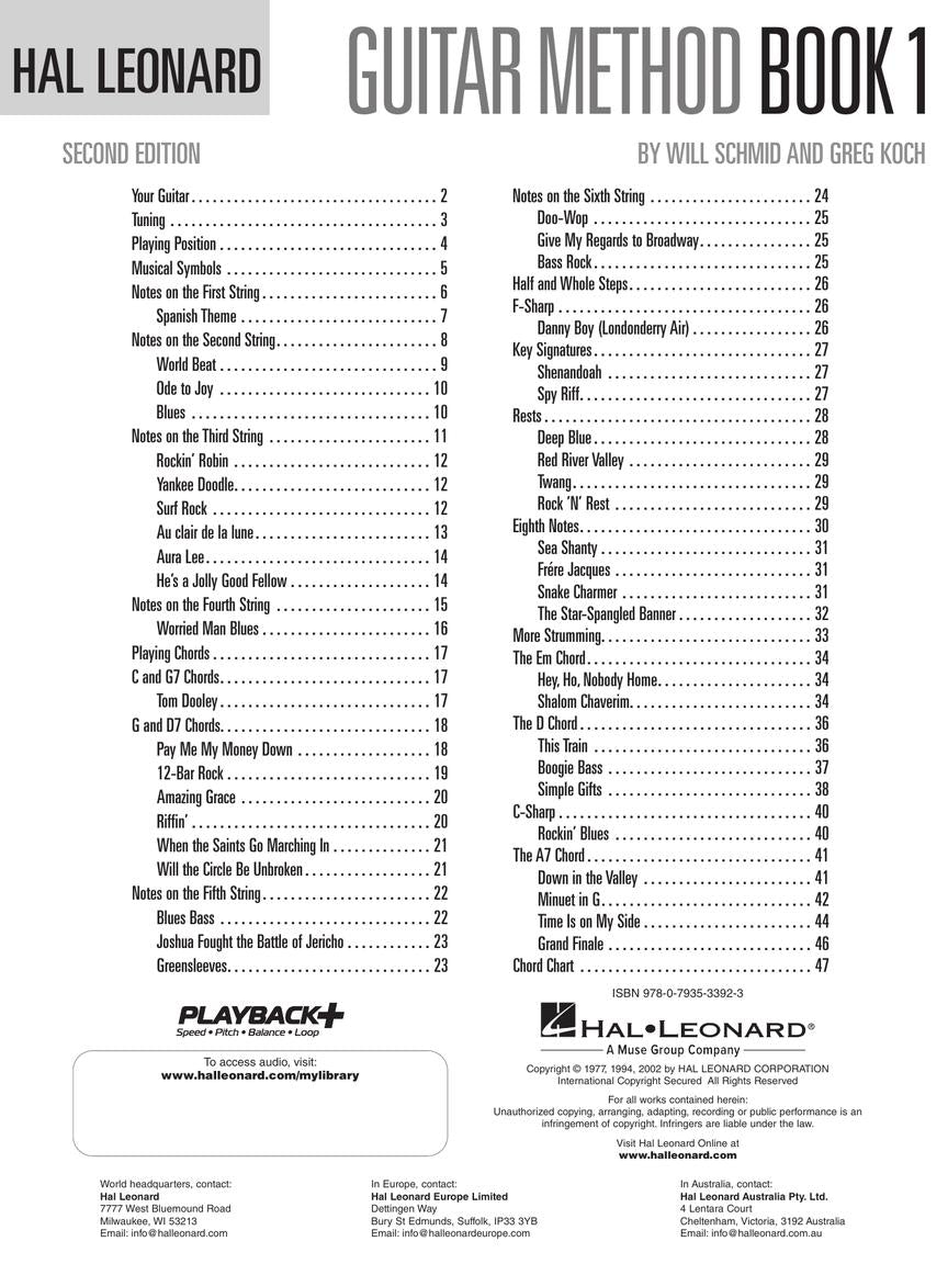 Hal Leonard Guitar Method Book 1