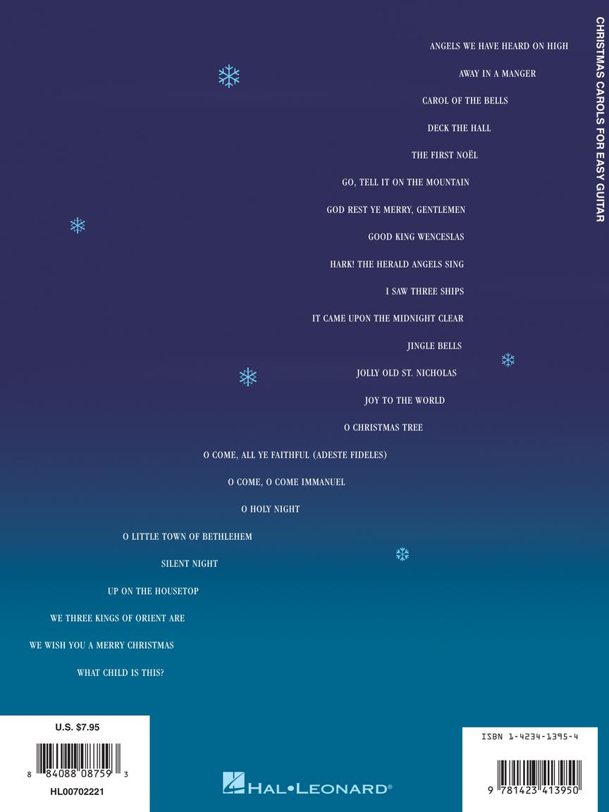 Christmas Carols for Easy Guitar