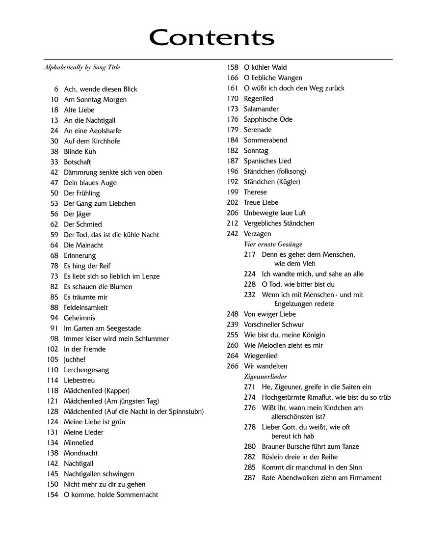 Brahms: 75 Songs Low Voice