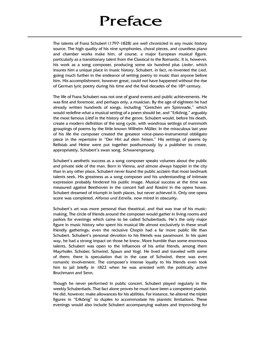 Schubert 100 Songs Low Voice