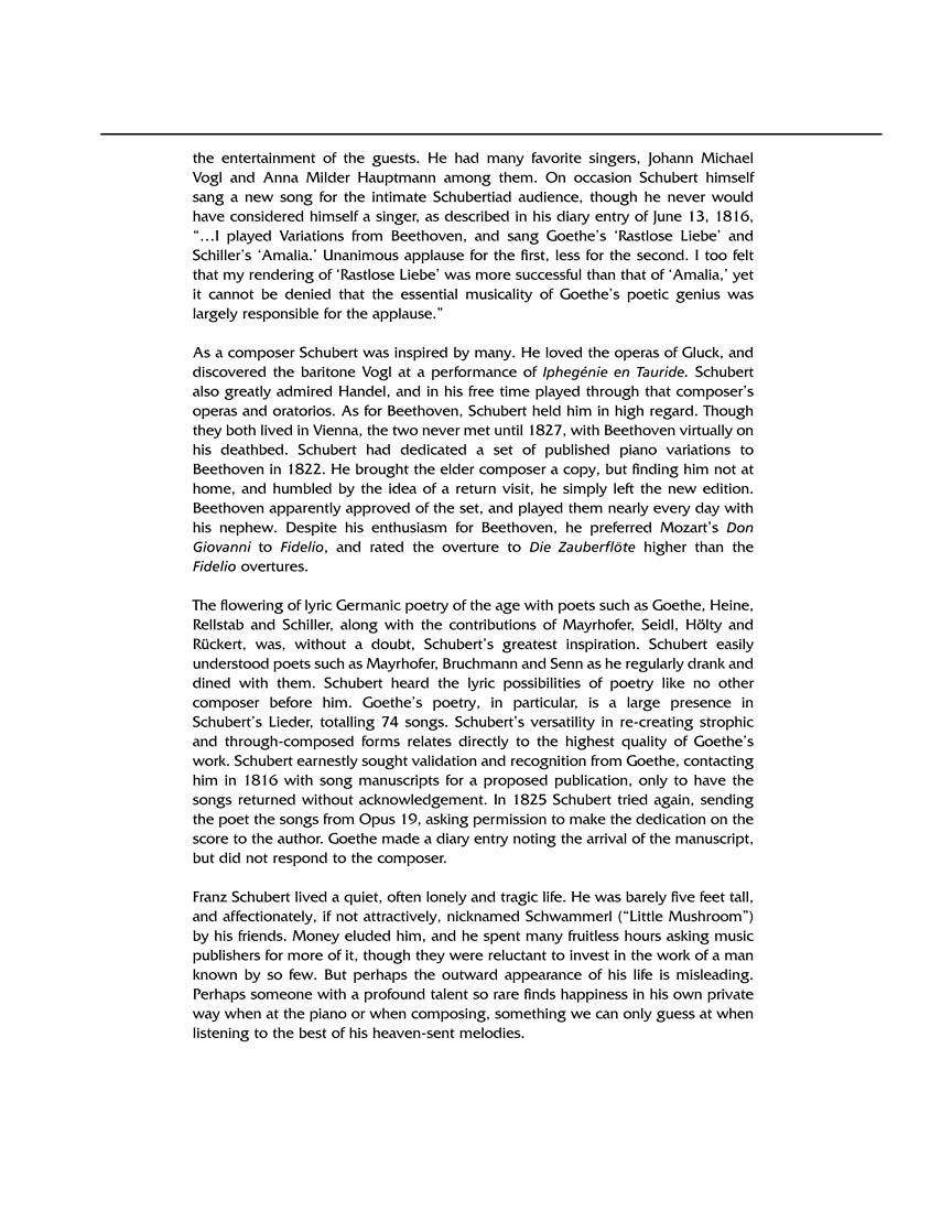 Schubert 100 Songs Low Voice