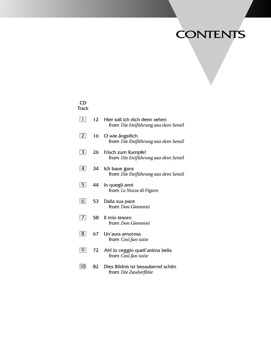 Mozart Arias for Tenor