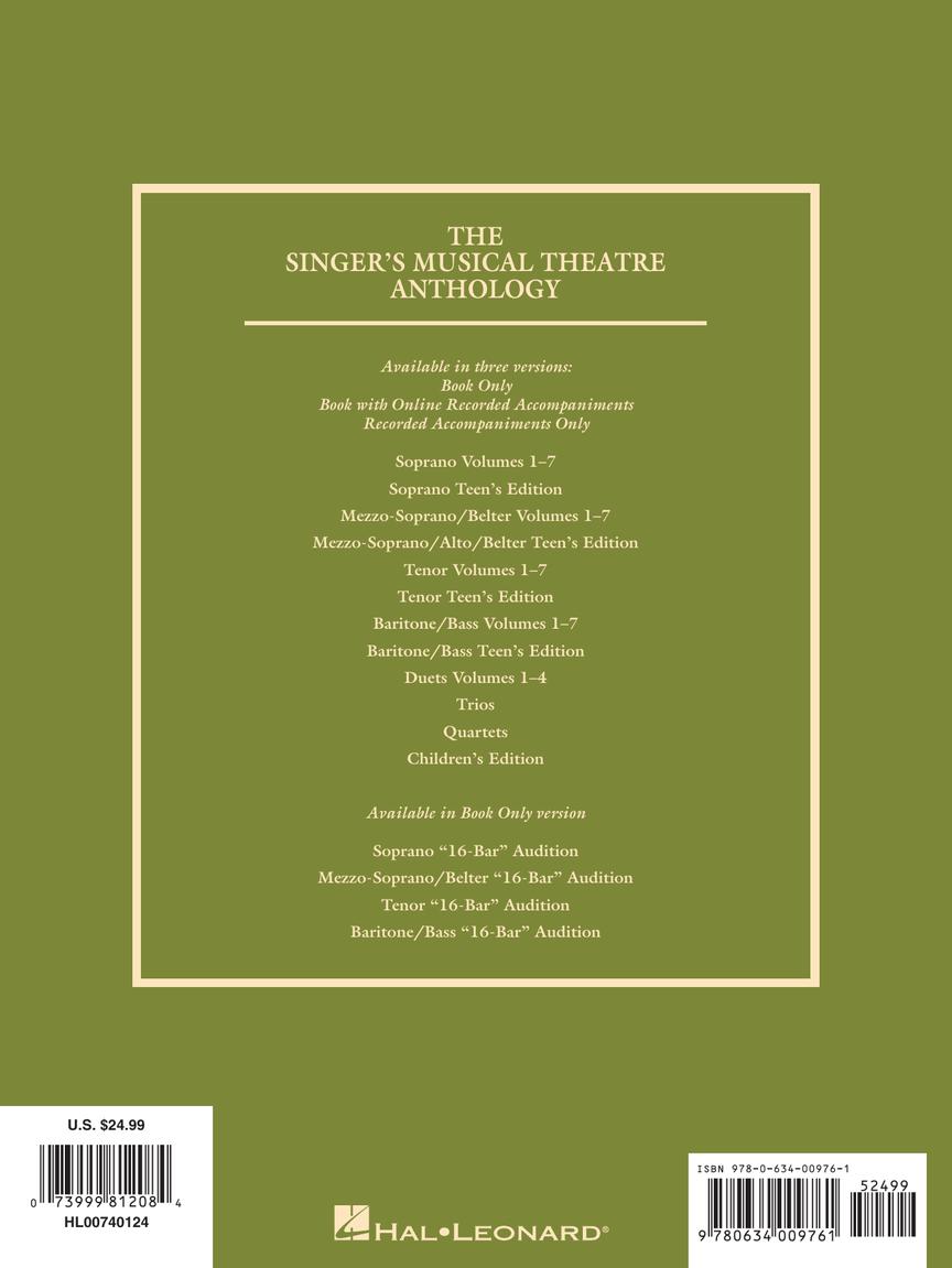 Singer's Musical Theatre Anthology - Volume 3
