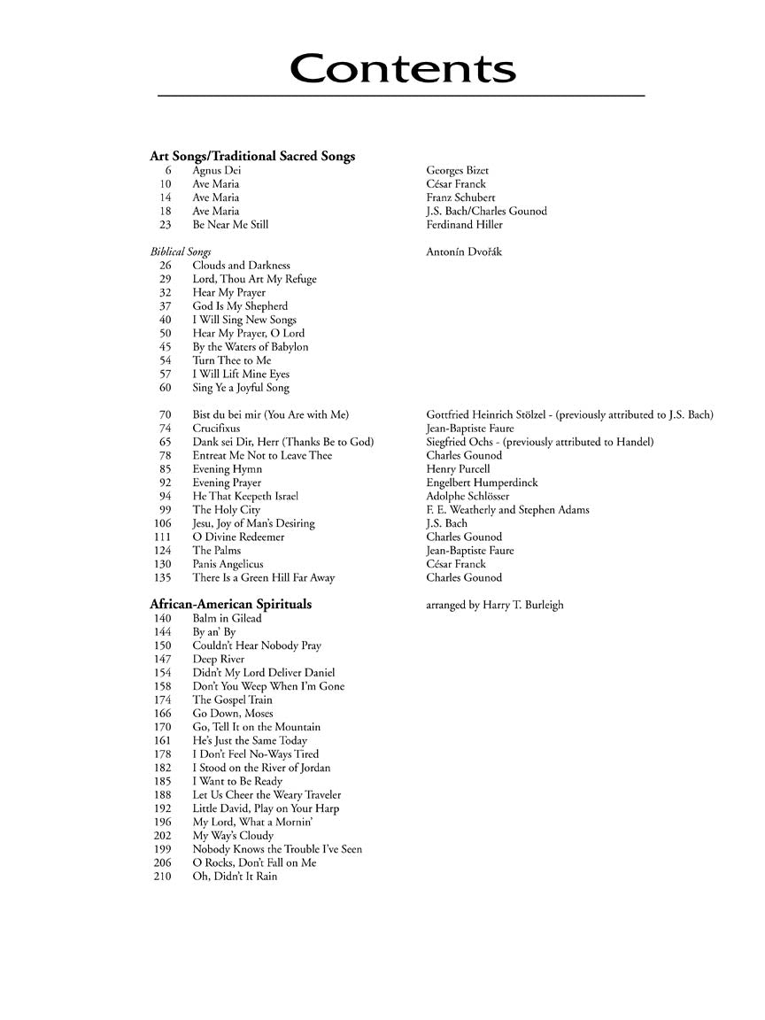 Sacred Collection High Voice