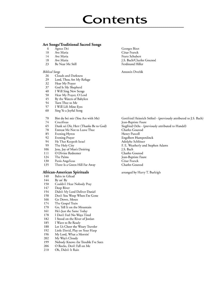 Sacred Collection - Vocal