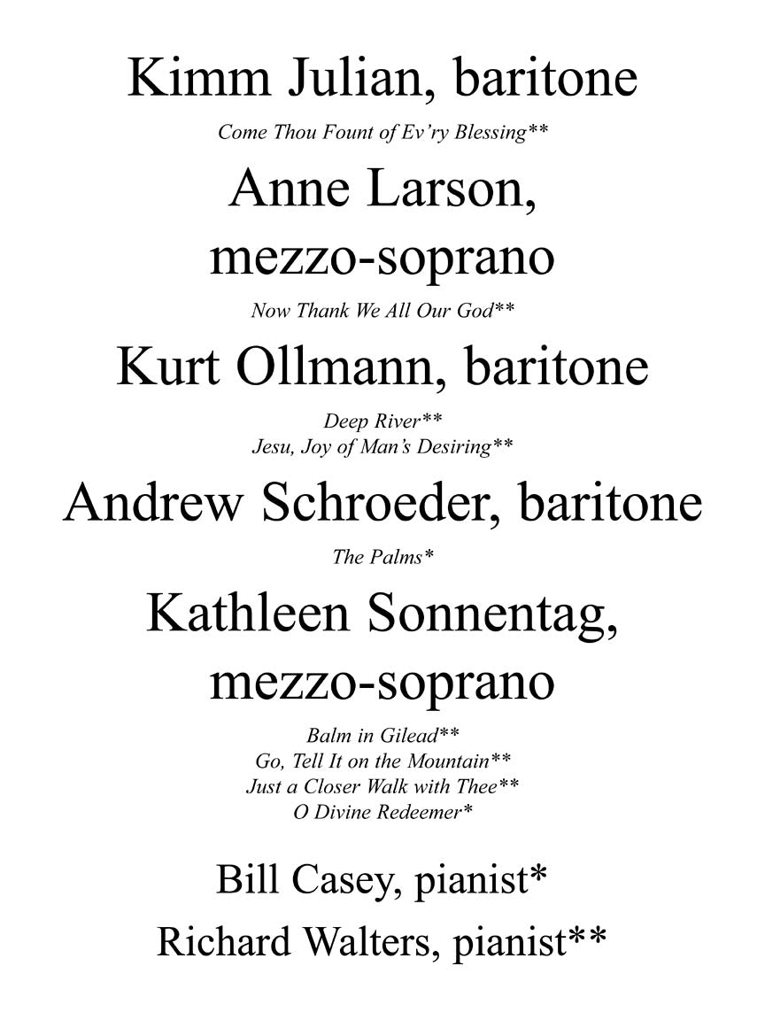 Sacred Collection - Vocal