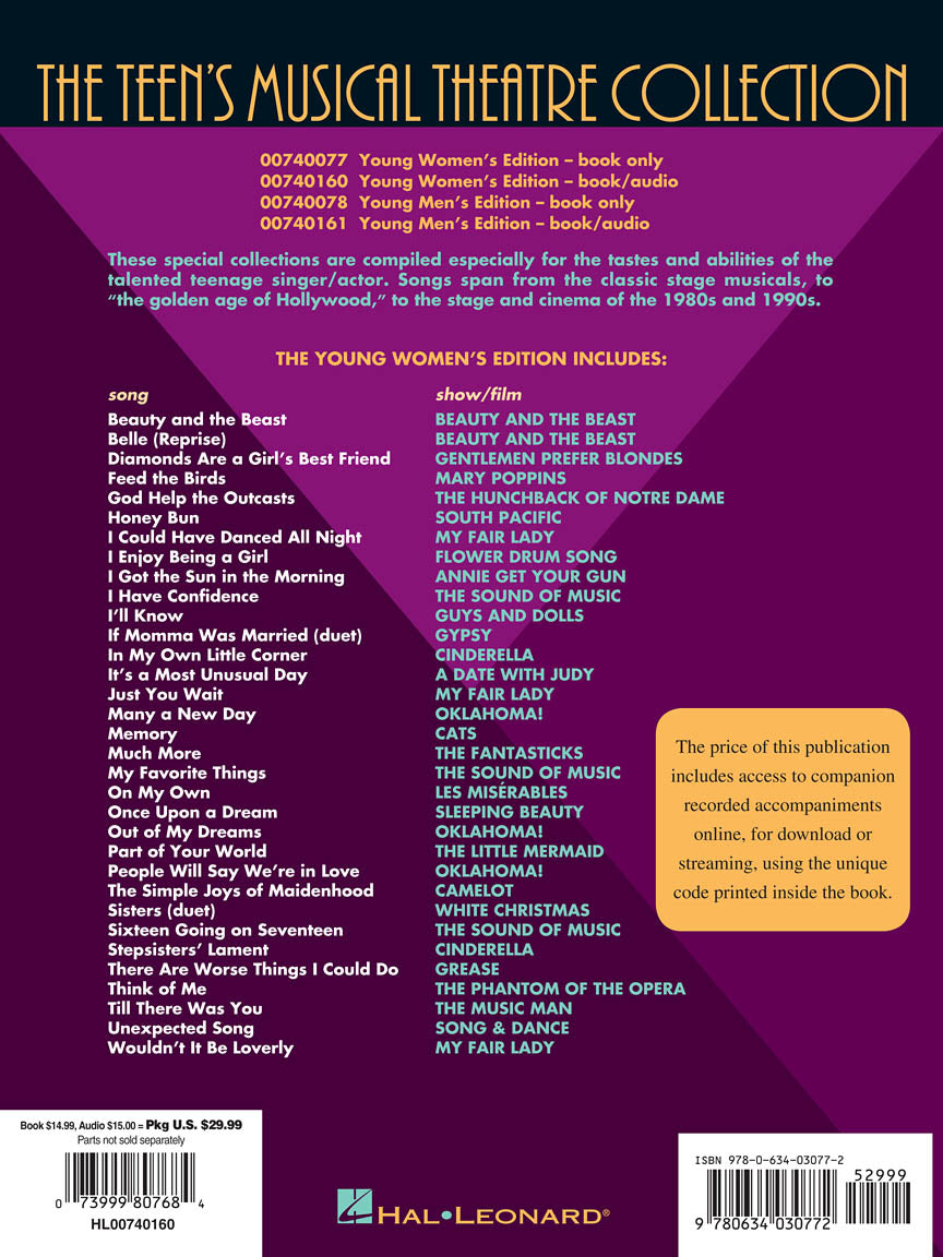 The Teen's Musical Theatre Collection - Young Women's Edition (Audio Access)
