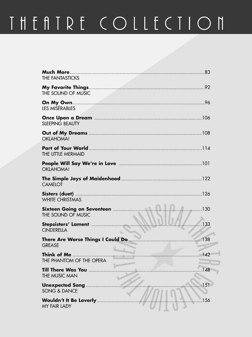 The Teen's Musical Theatre Collection - Young Women's Edition (Audio Access)