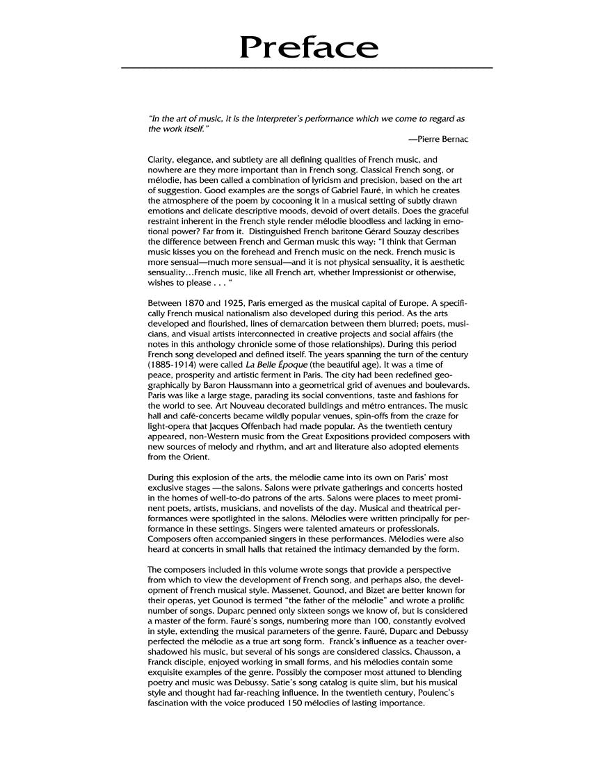 French Song Anthology