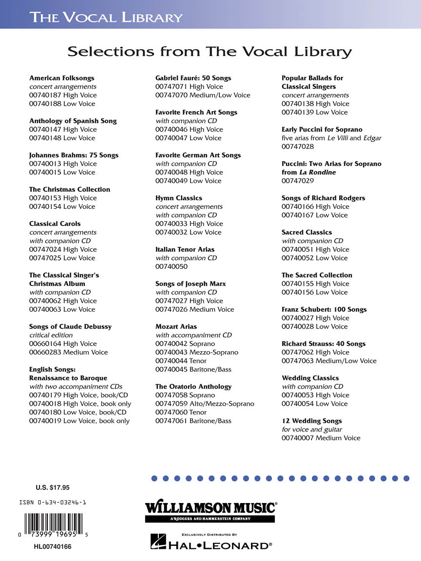 Rodgers, Richard - Songs Of - Vocal Solos