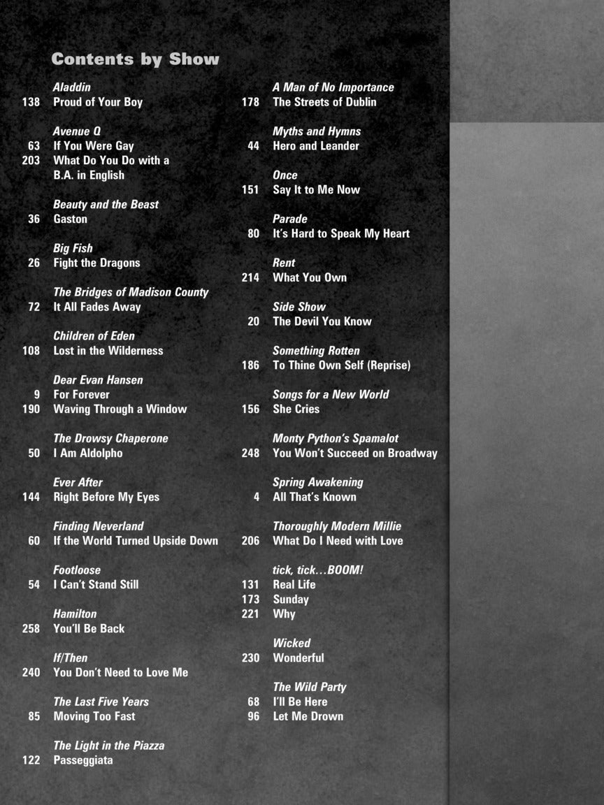 Contemporary Singing Actor Men's Voices, Volume 2 Third Edition