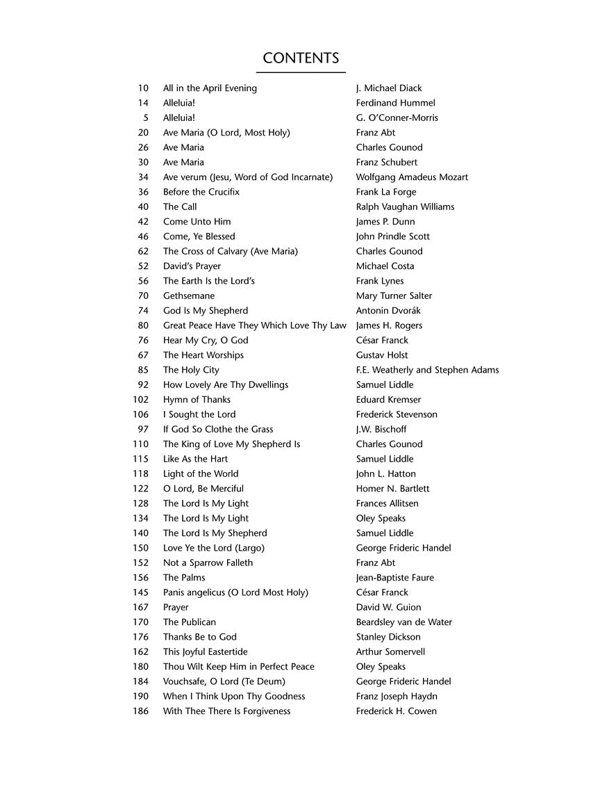 Sacred Solos for All Ages - Vocal Solos Medium Voice