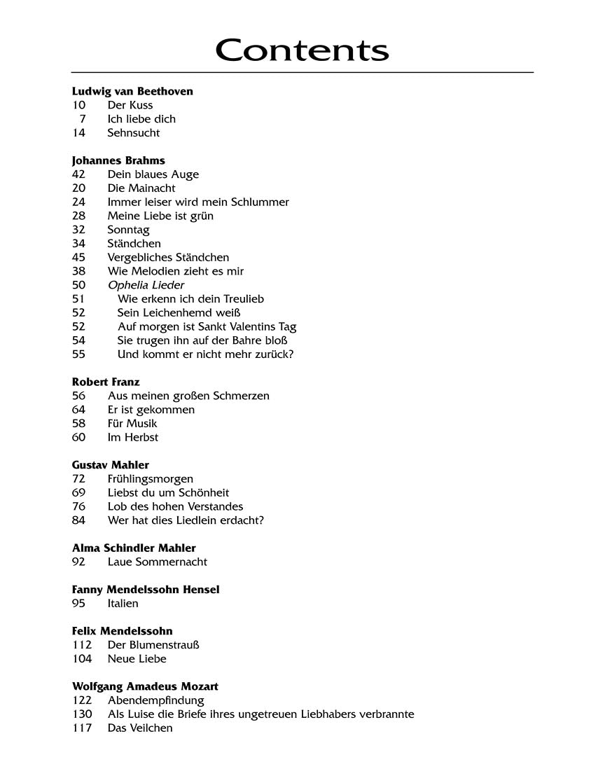 Lieder Anthology for High Voice