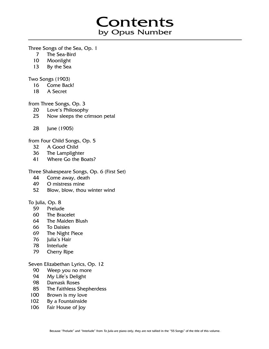 Quilter 55 Songs Low Voice The Vocal Library