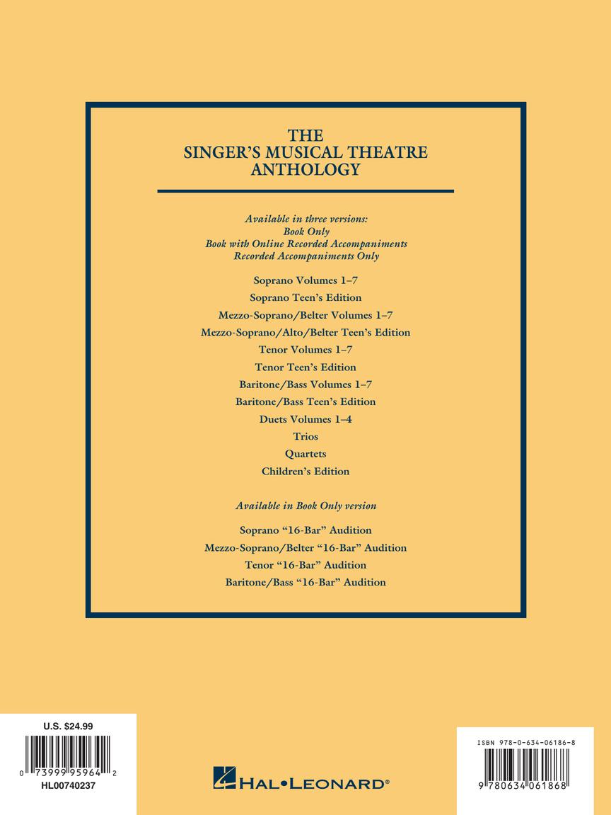 Singer's Musical Theatre Anthology, The