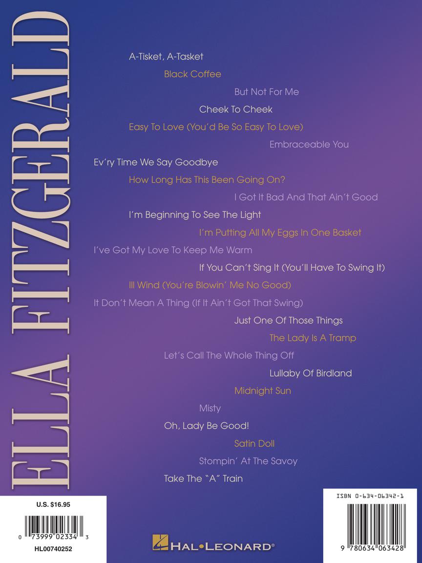 Fitzgerald, Ella - Original Keys for Singers