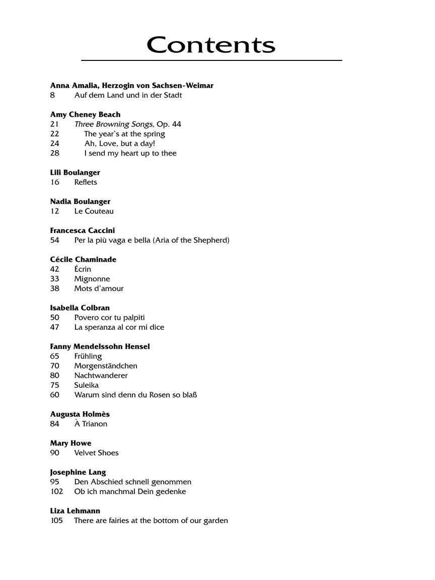 Women Composers - A Heritage of Song High Voice