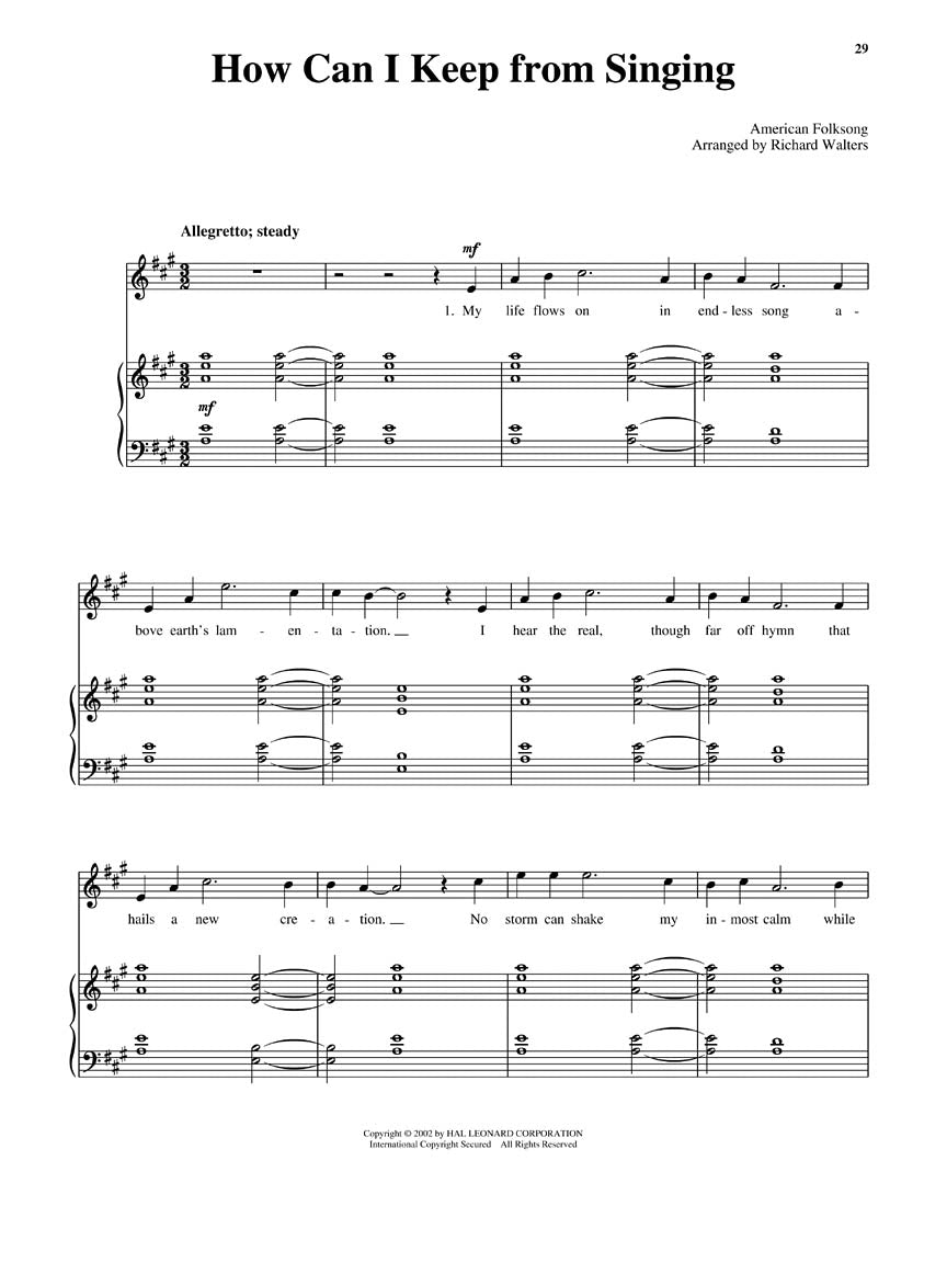 Fourteen Sacred Solos - High Voice The Vocal Library