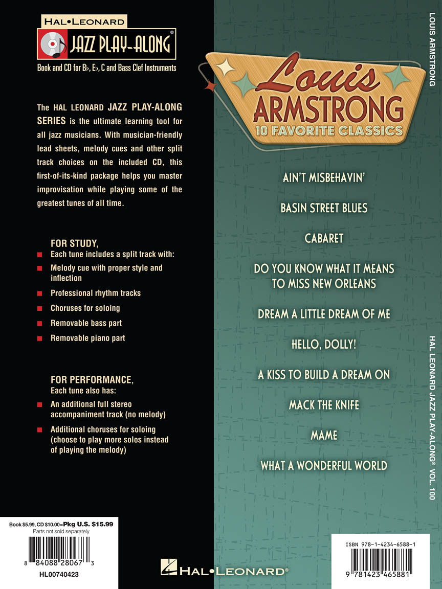 Armstrong, Louie - Jazz Play-Along Vol. 100