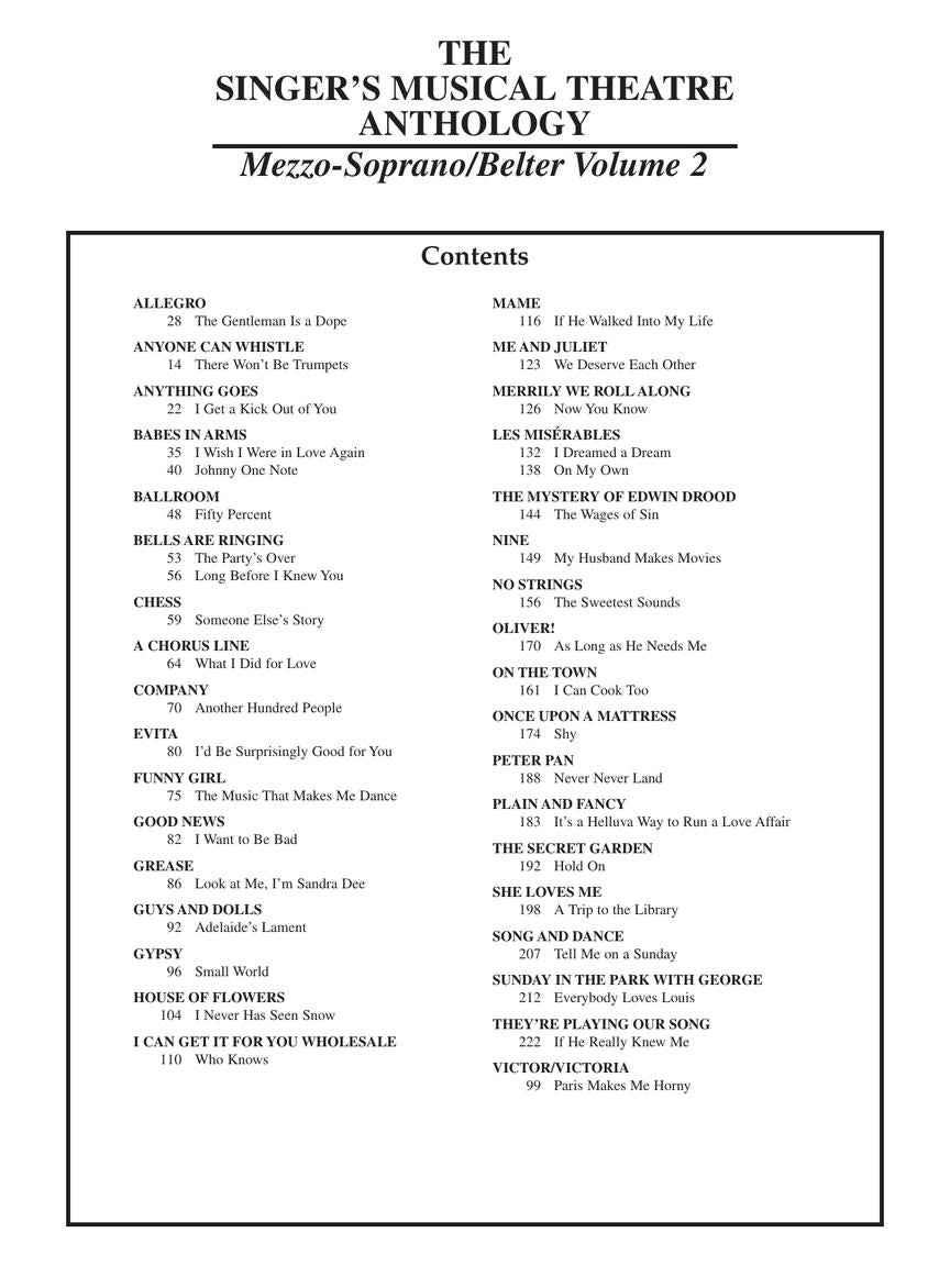 Singer's Musical Theatre Anthology, The - Volume 2, Revised