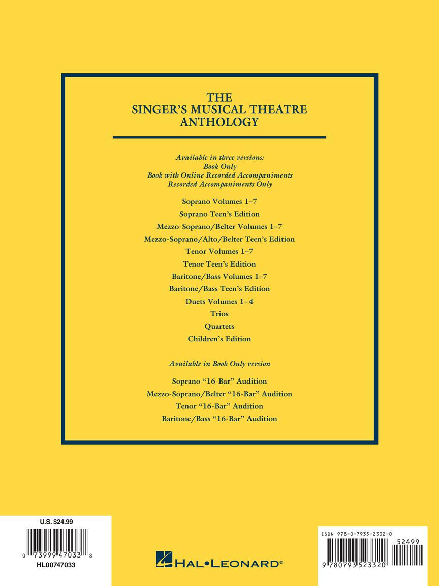 Singer's Musical Theatre Anthology, The - Volume 2