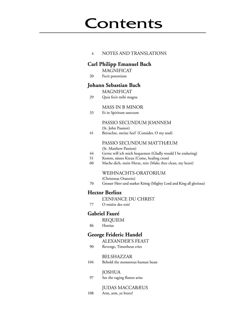 Oratorio Anthology Baritone/Bass