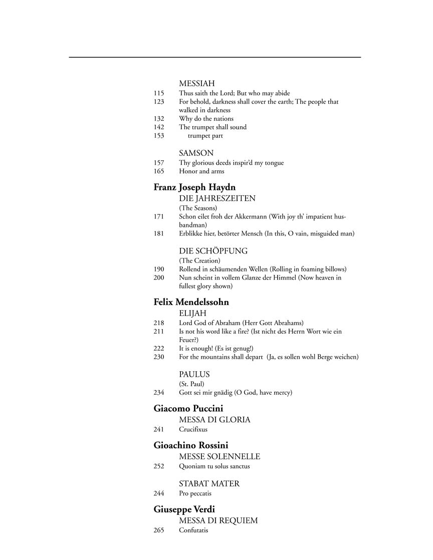 Oratorio Anthology Baritone/Bass