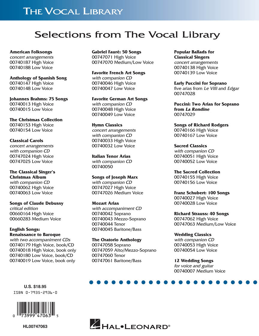 Strauss, Richard: 40 Songs Medium/Low Voice