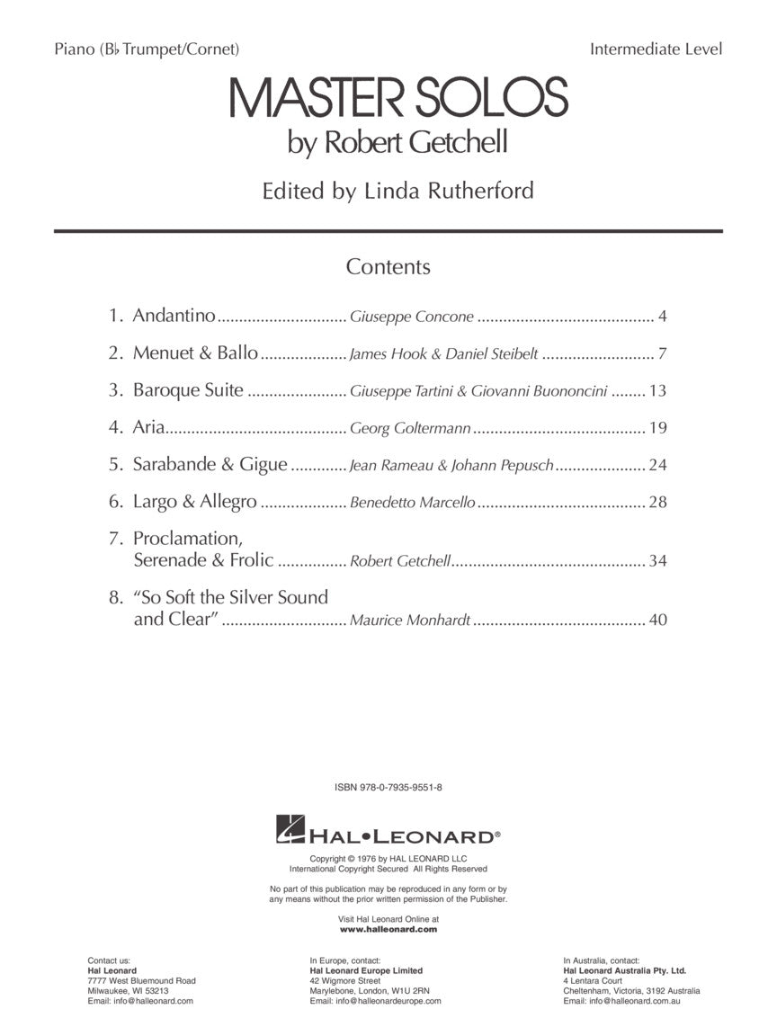 Master Solos Intermediate Level - Trumpet