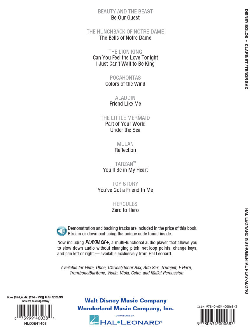 Disney Solos - Instrumental Solos