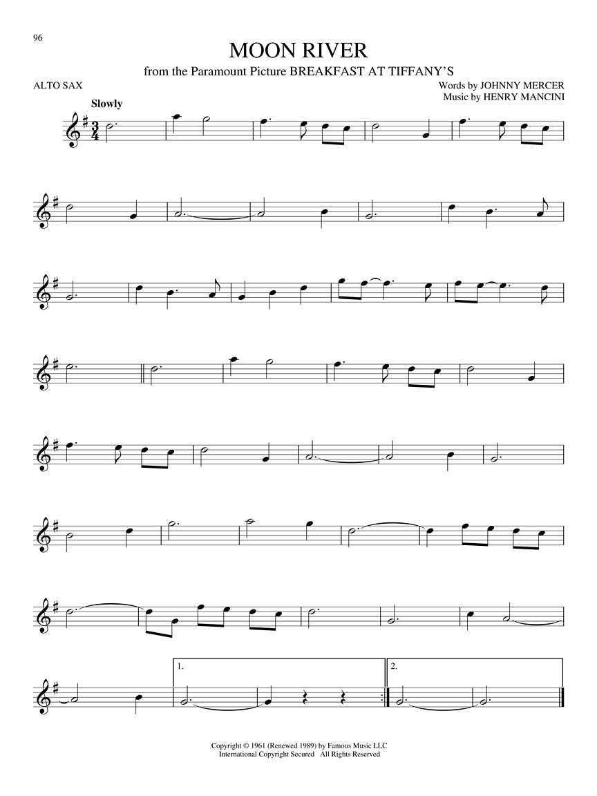 Big Books of Alto Sax Songs