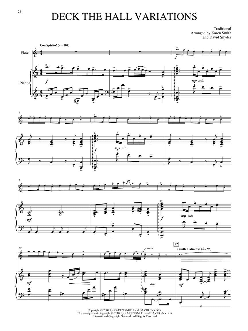 O Holy Night - Christmas Collection for Flute & Piano