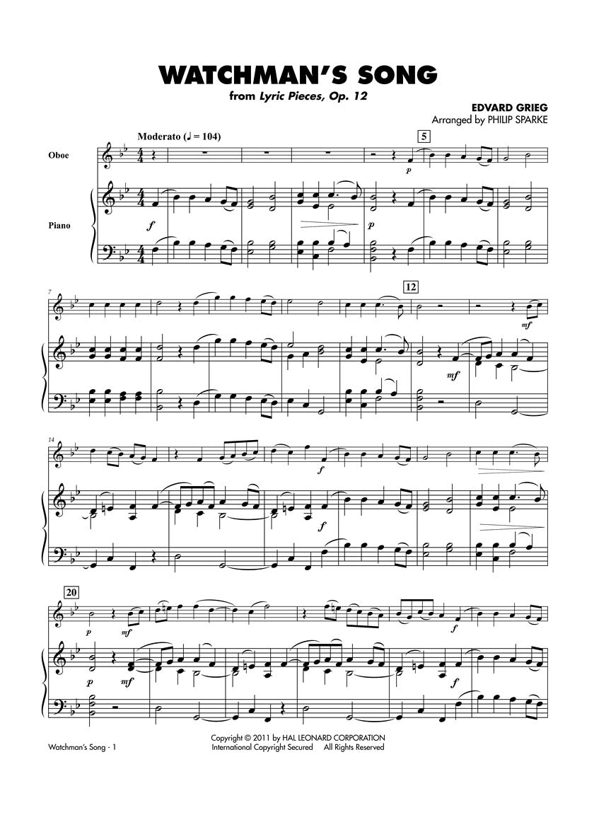 Classical Solos for Oboe - 15 Easy Solos for Contest and Performance