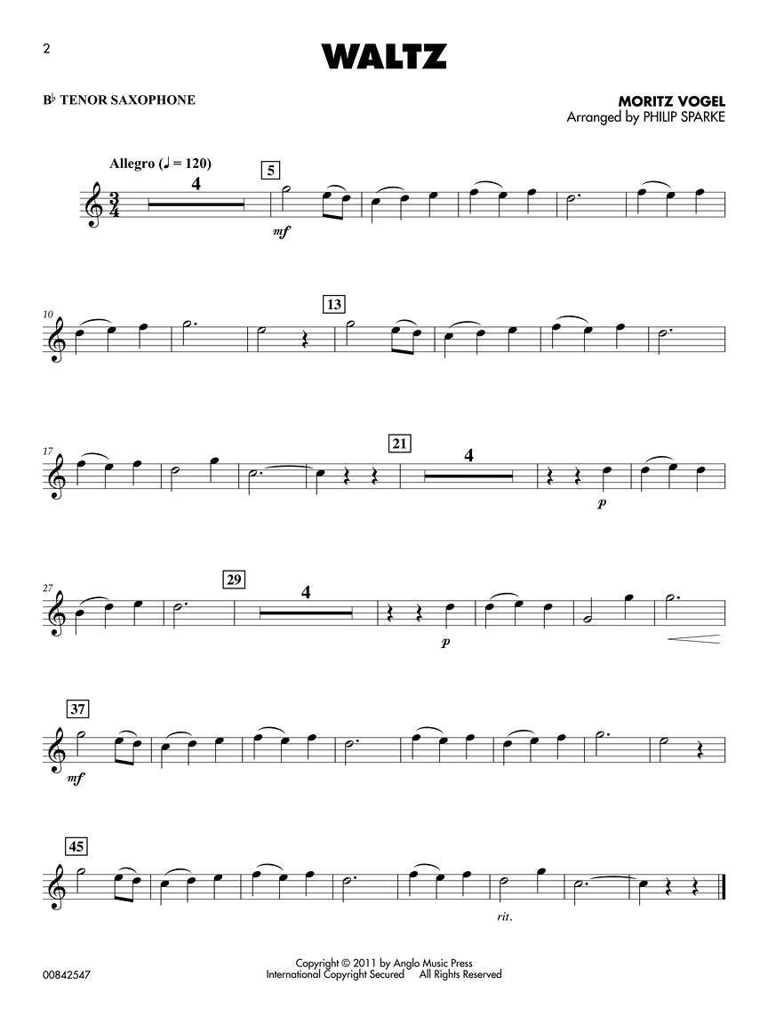 Classical Solos for Tenor Saxophone - 15 Easy Solos for Contest and Performance