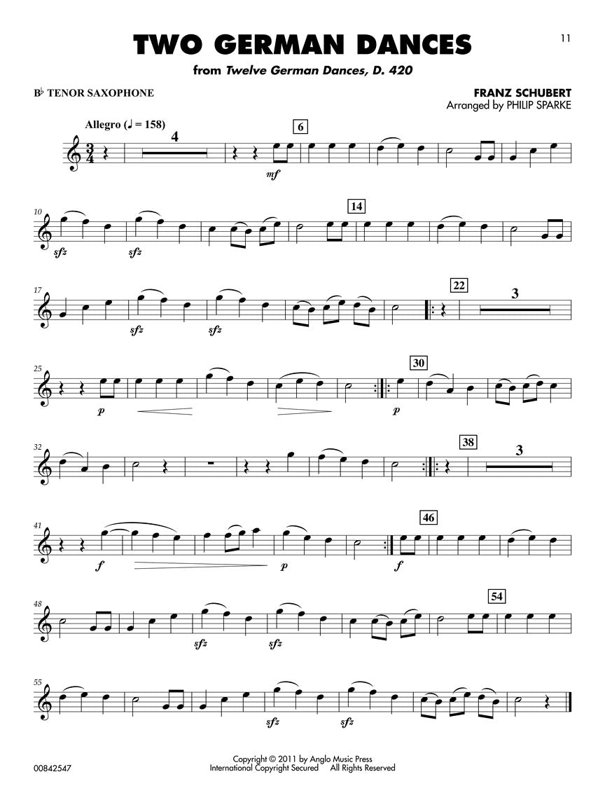 Classical Solos for Tenor Saxophone - 15 Easy Solos for Contest and Performance