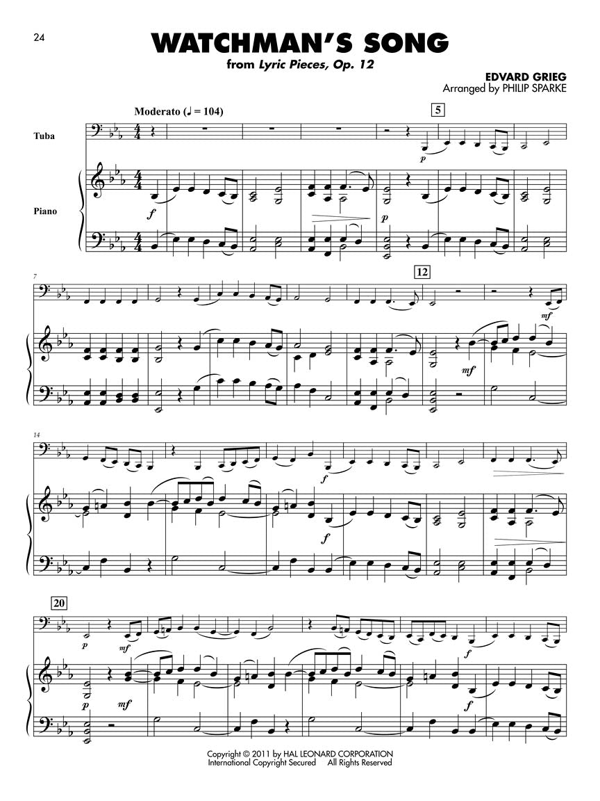 Classical Solos for Tuba - 15 Easy Solos for Contest and Performance