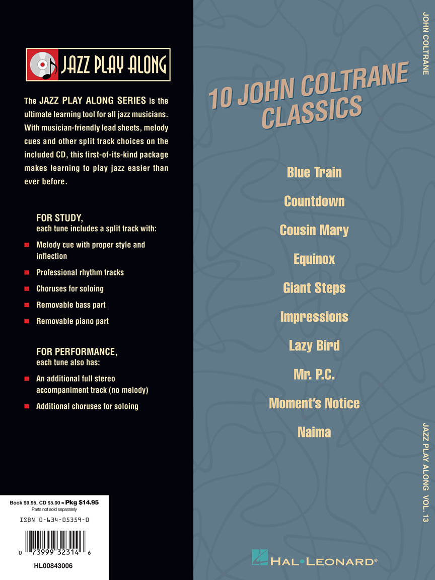 Coltrane, John - Jazz Play Along, Vol. 13