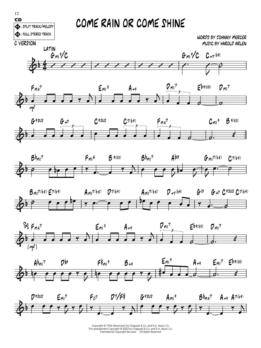 Arlen, Harold - Jazz Play Along Vol. 18