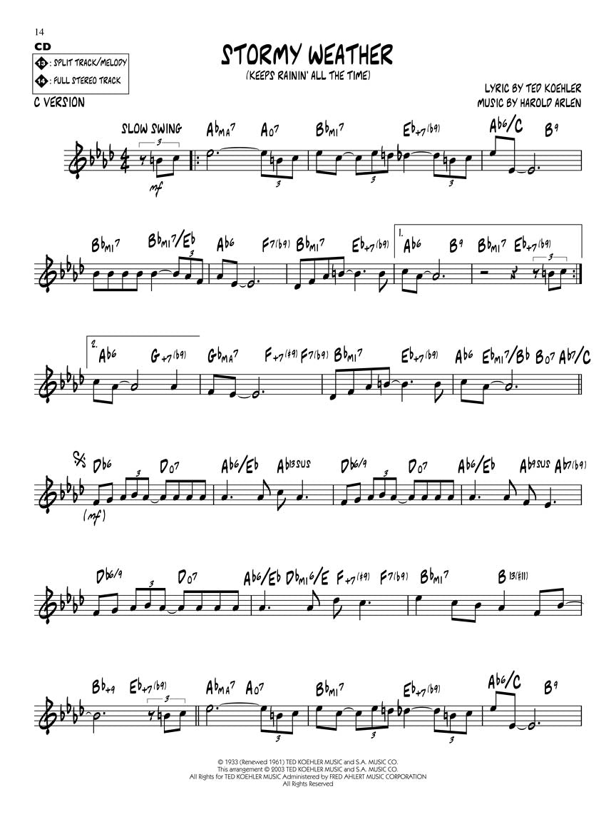 Arlen, Harold - Jazz Play Along Vol. 18