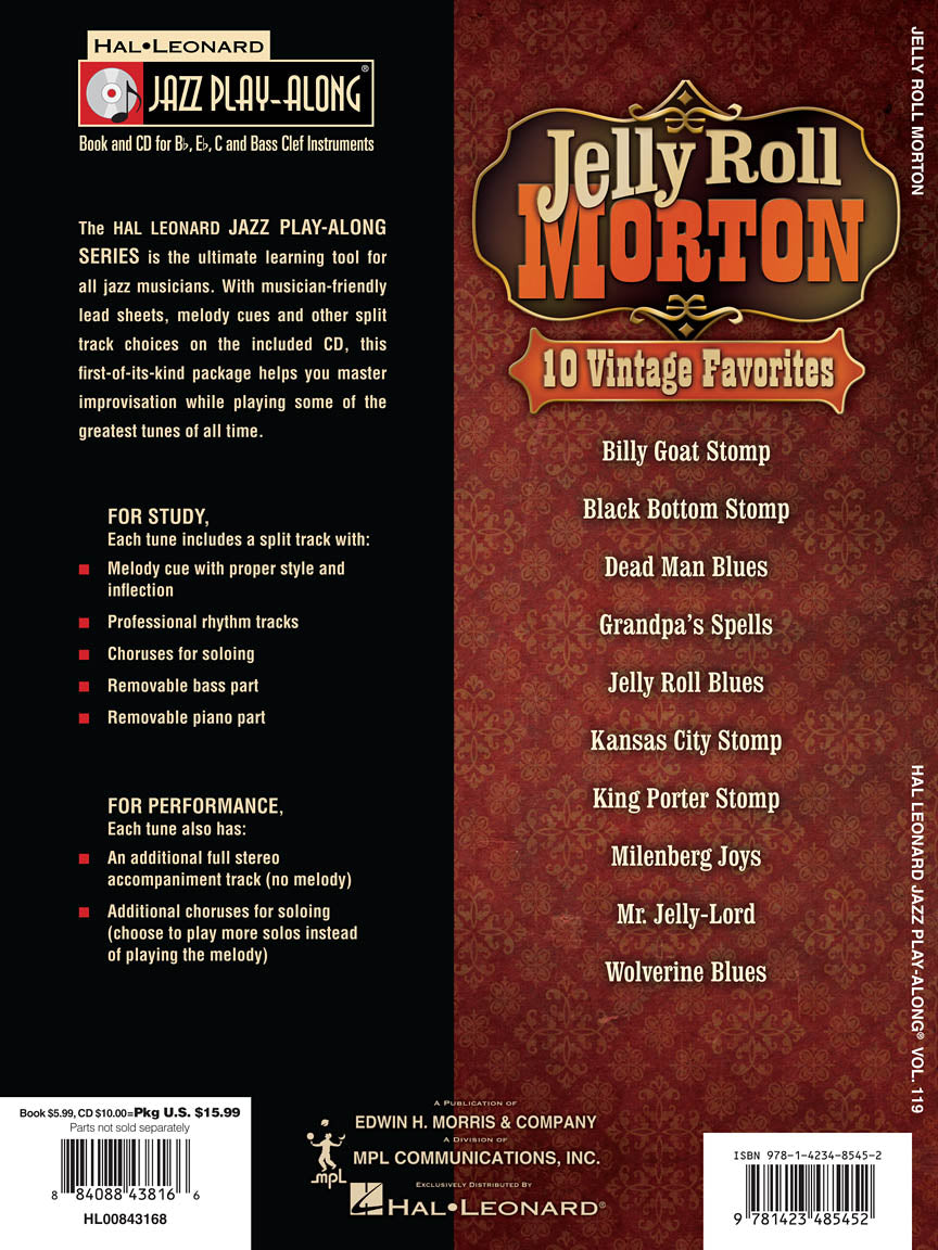 Morton, Jelly Roll - Jazz Play-Along Vol. 119