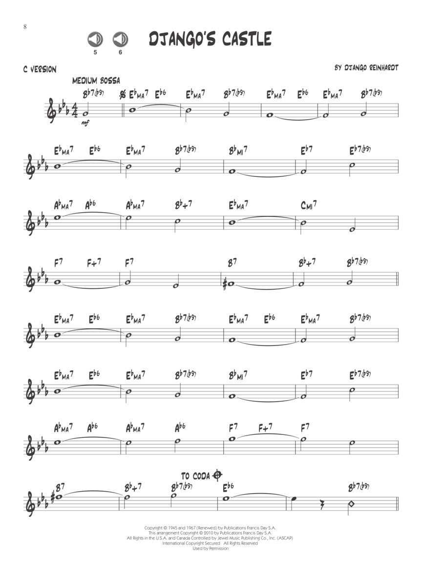 Reinhardt, Django - Jazz Play-Along Vol. 121