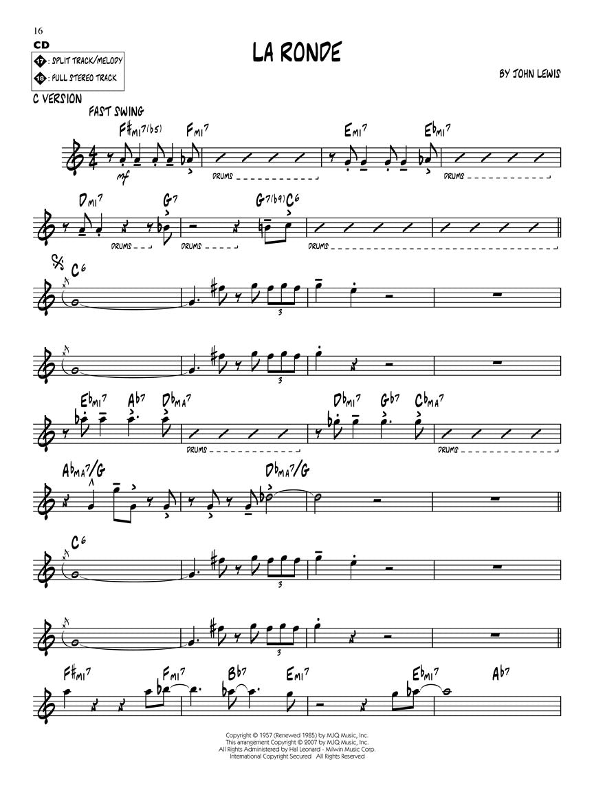 Modern Jazz Quartet - Classics - Jazz Play-Along Vol. 151