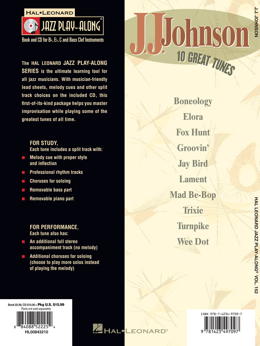 Johnson, J.J. - Jazz Play-Along Series Vol. 152