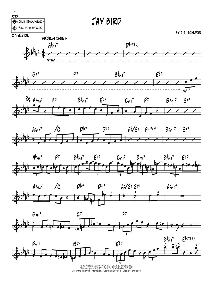 Johnson, J.J. - Jazz Play-Along Series Vol. 152