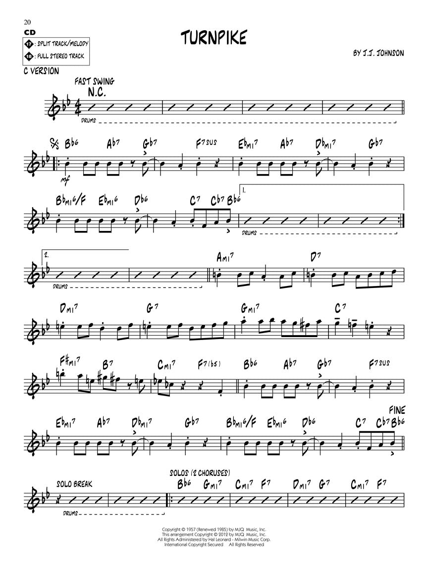 Johnson, J.J. - Jazz Play-Along Series Vol. 152