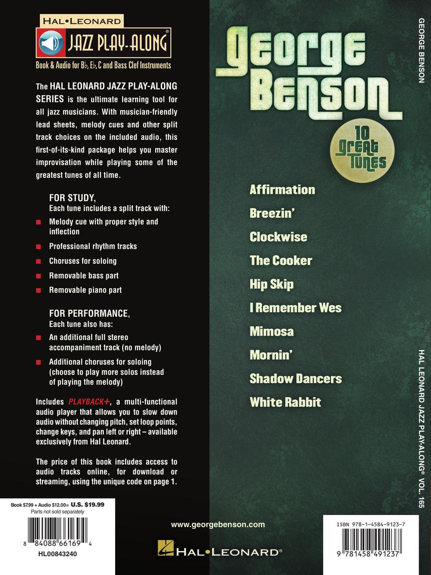 Benson, George - Jazz Play-Along Volume 165