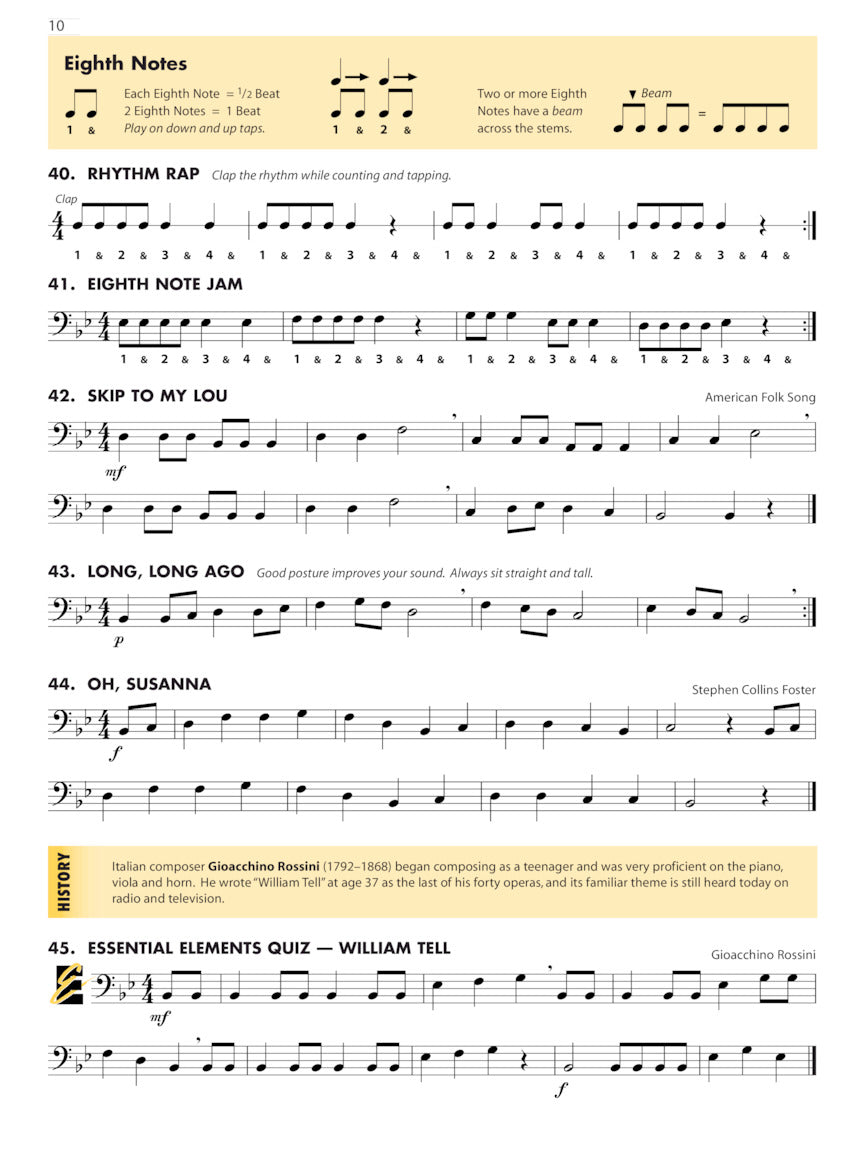 Essential Elements for Band - Trombone Book 1 (w/EEi)
