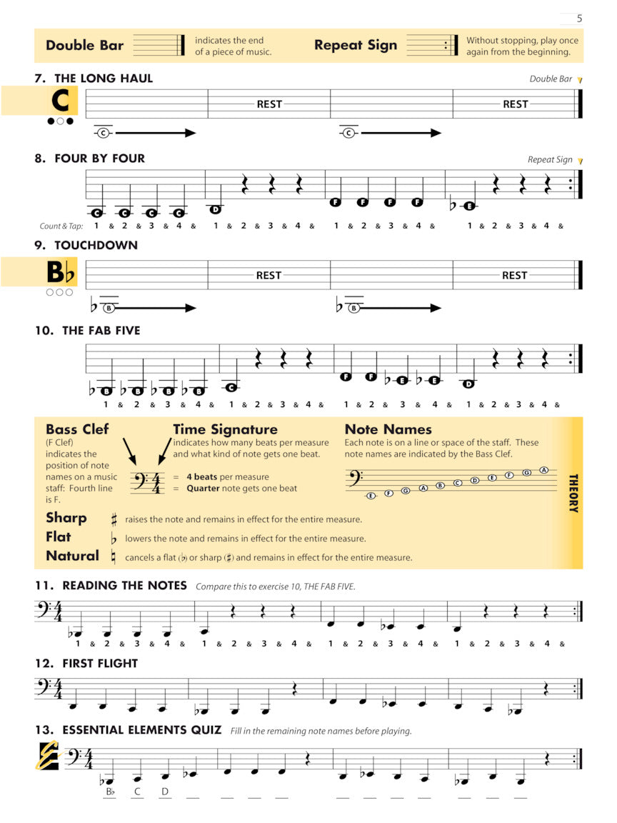 Tuba in C (B.C.) Essential Elements for Band – Tuba Book 1 with EEi
