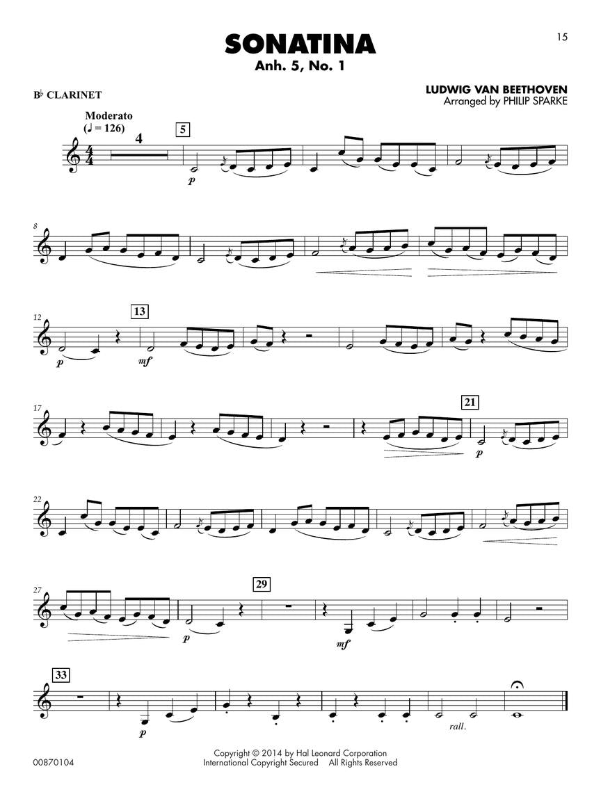 Classical Solos for Clarinet, Vol. 2 - 15 Easy Solos for Contest and Performance